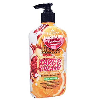 HEMPZ TART & CREAMY HERBAL BODY MOISTURIZER POMEGRANATE