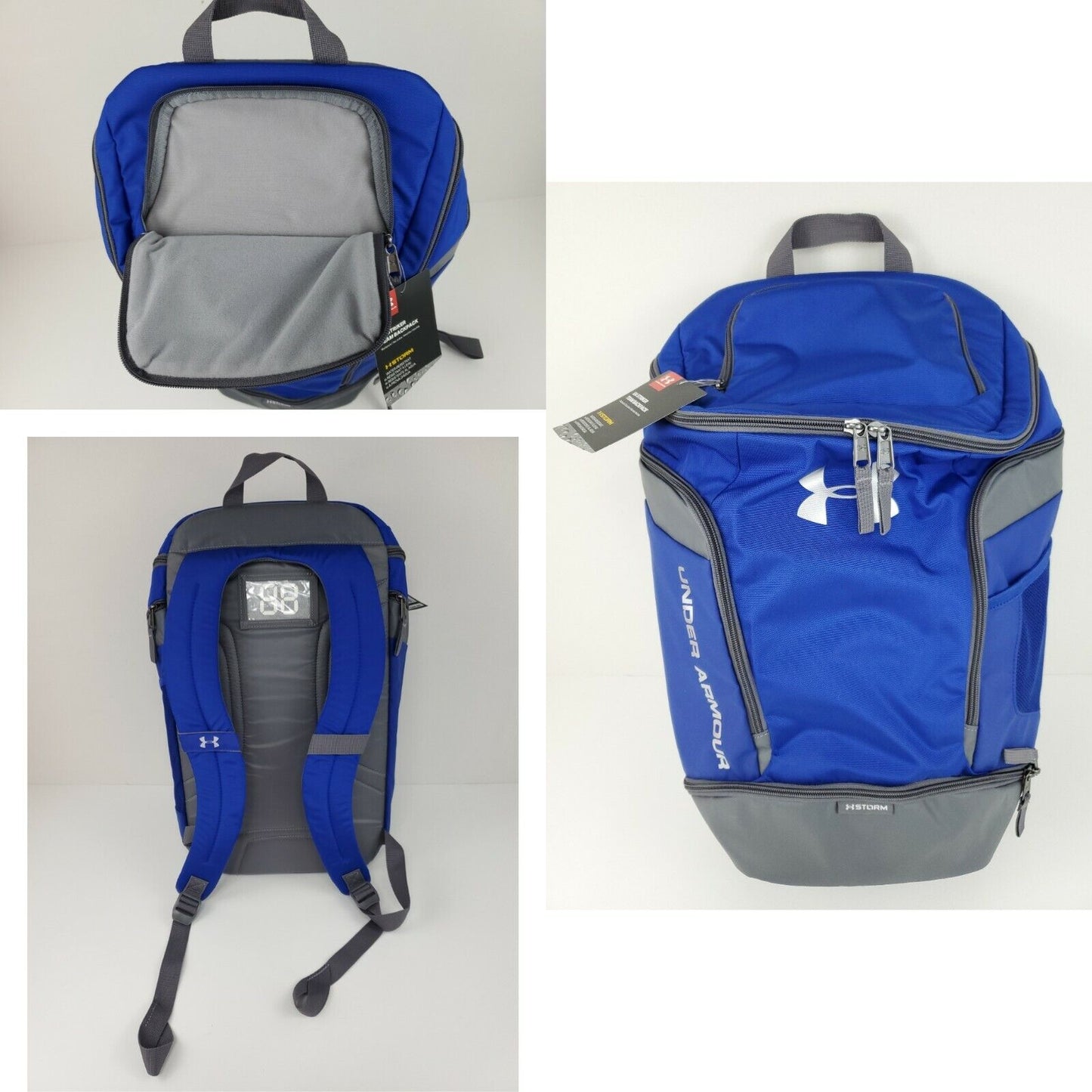 Mochila Under Armour Storm UA Striker Team Resistente al Agua Azul Cremallera Ajustable