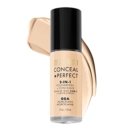 Milani Conceal + Perfect Foundation #00AA Ivory Ivoire - Pink Beauty