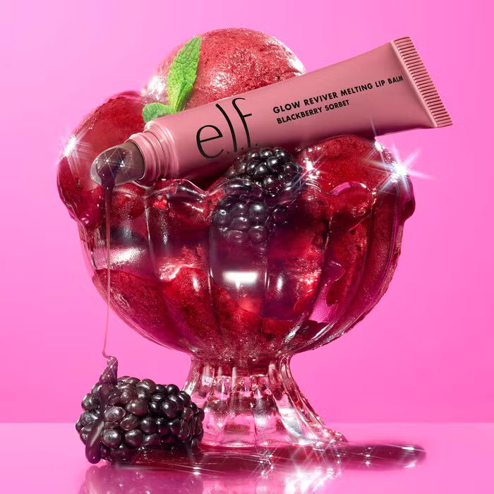 ELF Glow Reviver Melting Lip Balm Tono Blackberry sorbet