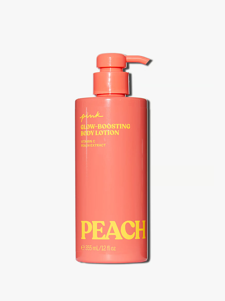 VICTORIA SECRET PINK GLOW BOOSTING BODY LOTION PEACH 250 ML - Pink Beauty