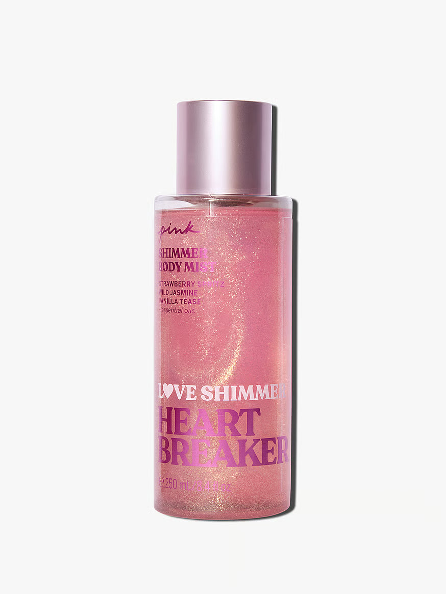 Pink Love &amp; Shimmer Heart Breaker Body Mist 250 ml - Pink Beauty