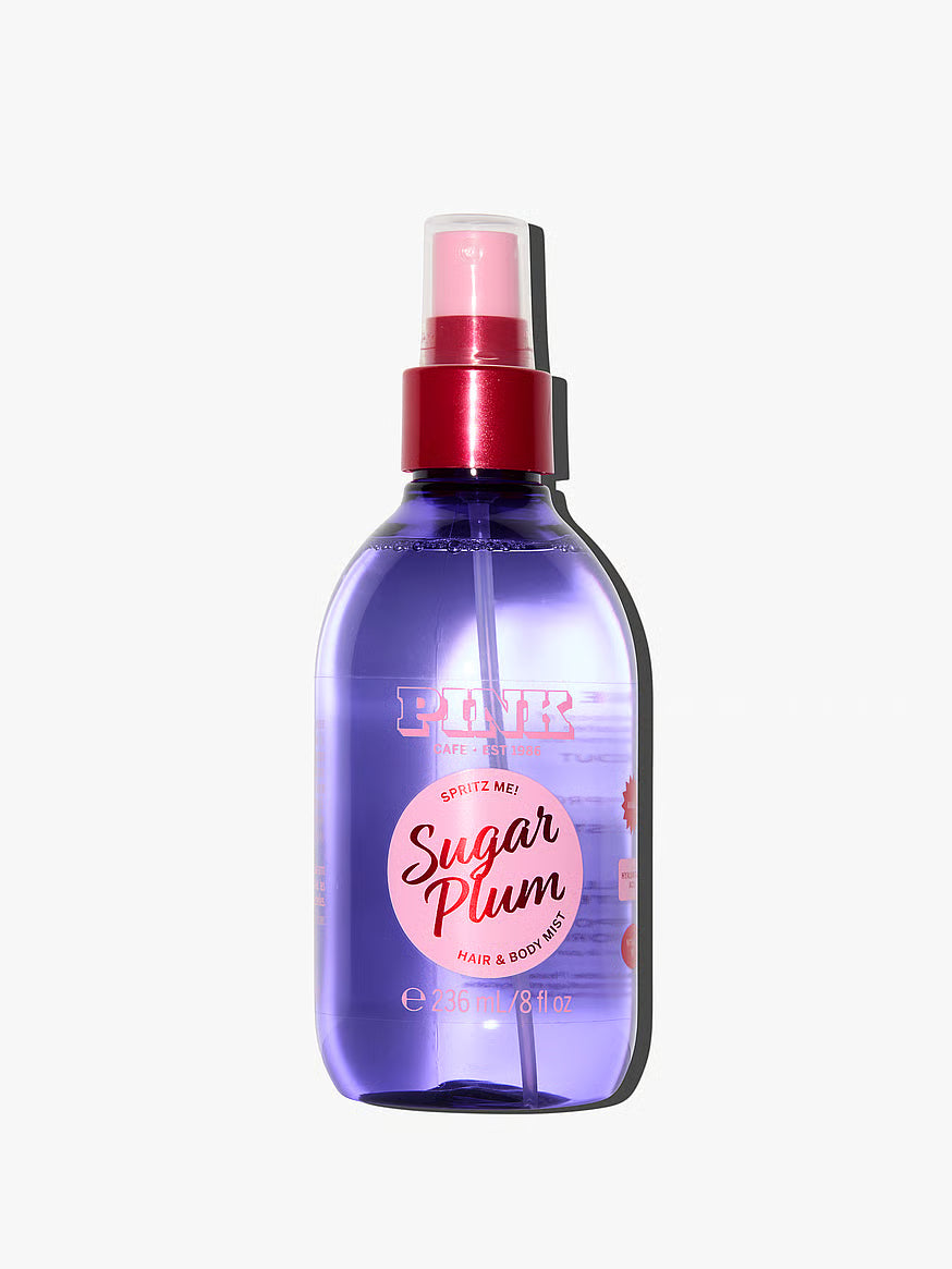 Victoria's Secret Pink Sugar Plum Spritz Me! Hair & Body Mist - Pink Beauty