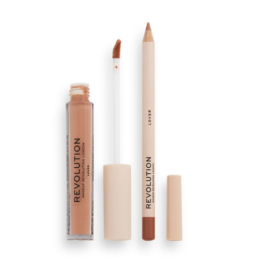 REVOLUTION "LOVER" LIP CONTOUR KIT ULTRA MATTE FINISH