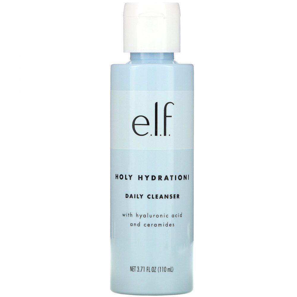 Elf Holy Hydration! Daily Cleanser With Hyaluronic Acid And Ceramides (110 Ml ) - Pink Beauty