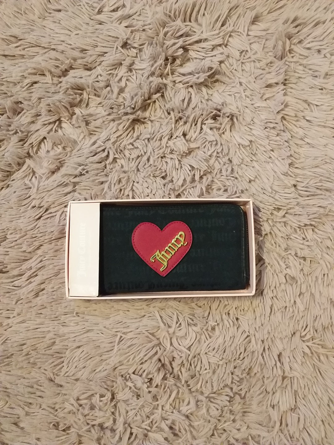 Monedero Negro con Corazon Grande Rojo - Pink Beauty