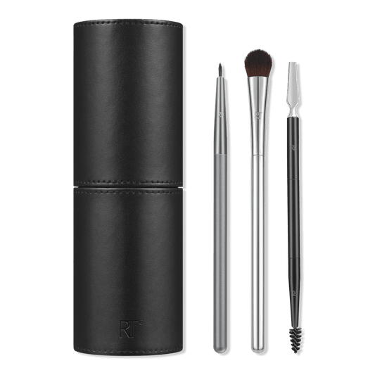 Real Techniques Chrome Era Maxed Out Eye + Brow Makeup Brush Set