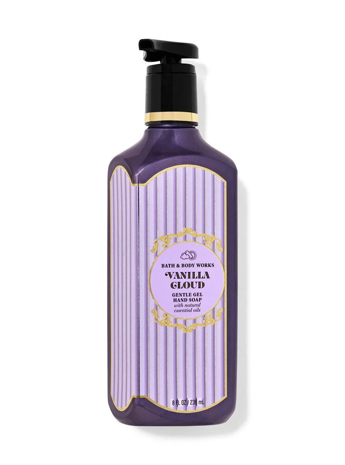 vanilla gloud gentle gel hand soap bath and body works 236ml