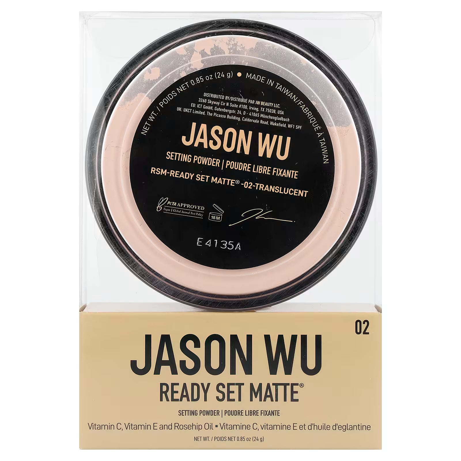 Jason Wu Ready Set Matte Setting Powder 02 Translucent | Pink Beauty