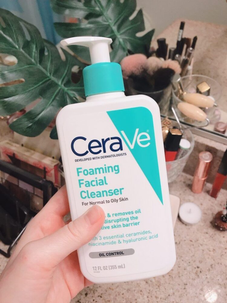 Cerave Foaming Facial Cleanser (355 Ml) - Pink Beauty