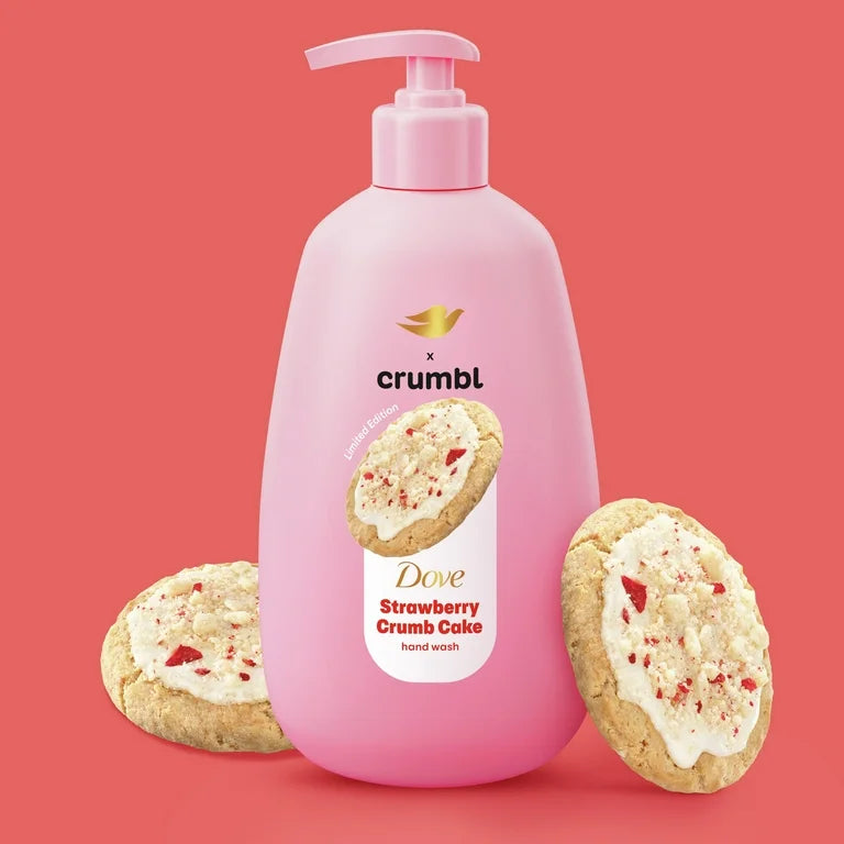 DOVE X CRUMBL STRAWBERRY CRUMB CAKE HAND WASH - Pink Beauty