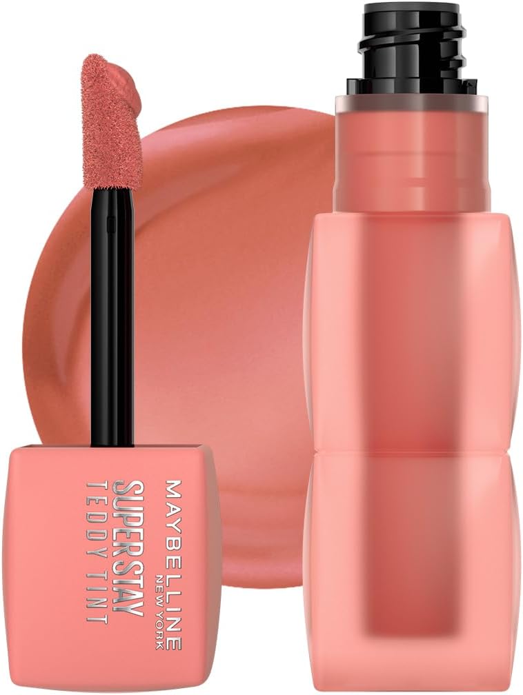 Maybelline Super Stay Teddy Tint Long Lasting Matte Lip Tint 10 Current Mood - Pink Beauty