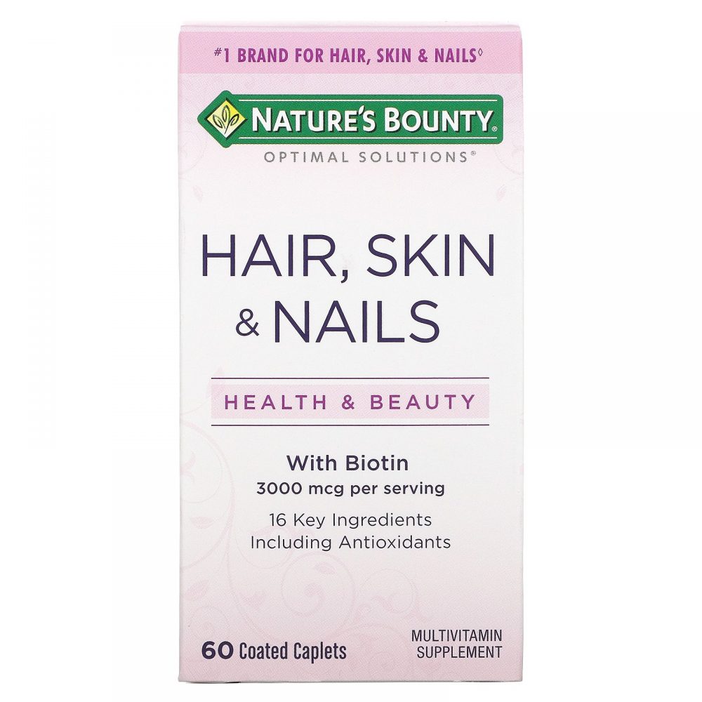 Nature's Bounty Hair,skin &amp; Nails 3000 Mcg Per Serving 60 Capsulas