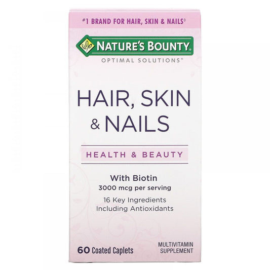 Nature's Bounty Hair,skin &amp; Nails 3000 Mcg Per Serving 60 Capsulas