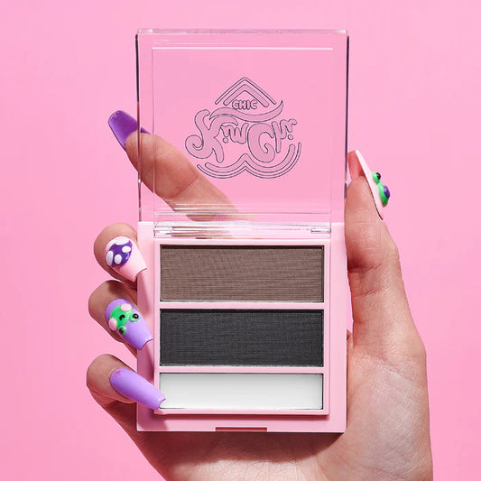 KIMBROWLY EYEBROW POWDER - 04 DEEP TONES E