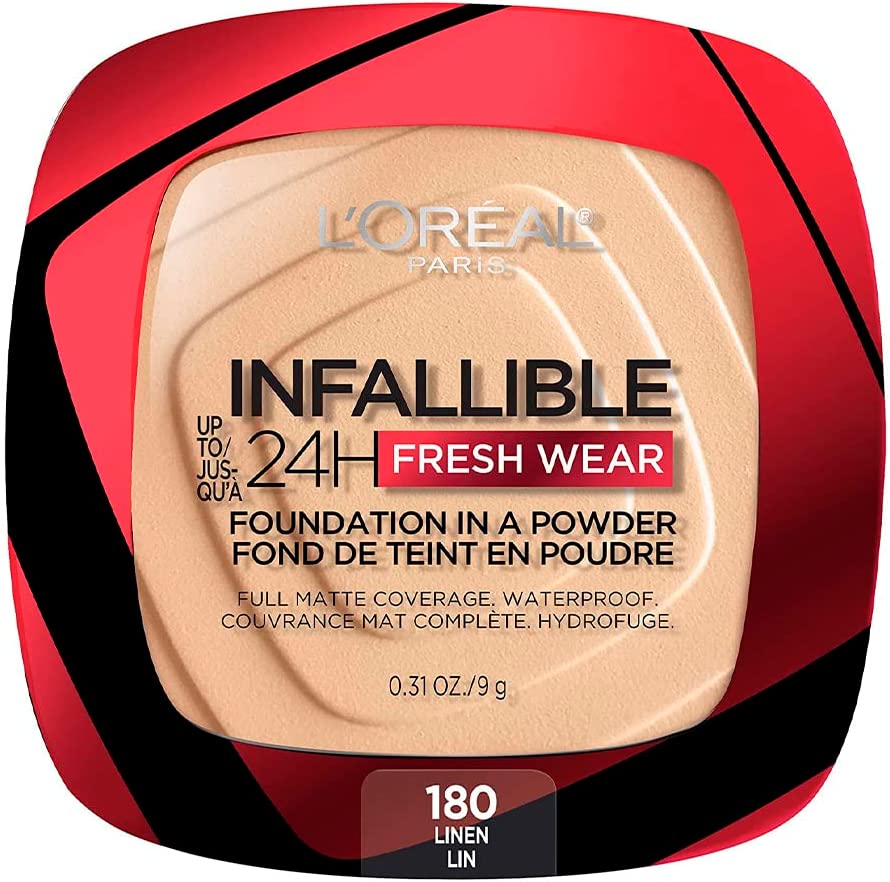 Loreal Infallible 24h Fresh Wear Powder  #180 Linen - Pink Beauty