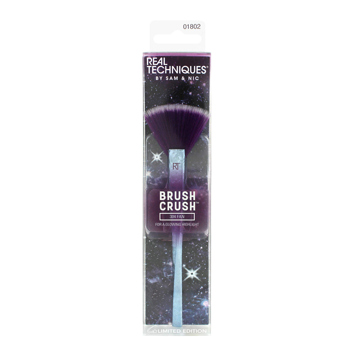 REAL TECHNIQUES BRUSH CRUSH 304 FAN #01802 - Pink Beauty
