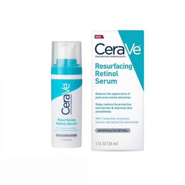 Cerave Resurfacing Retinol Serum (30ml) - Pink Beauty