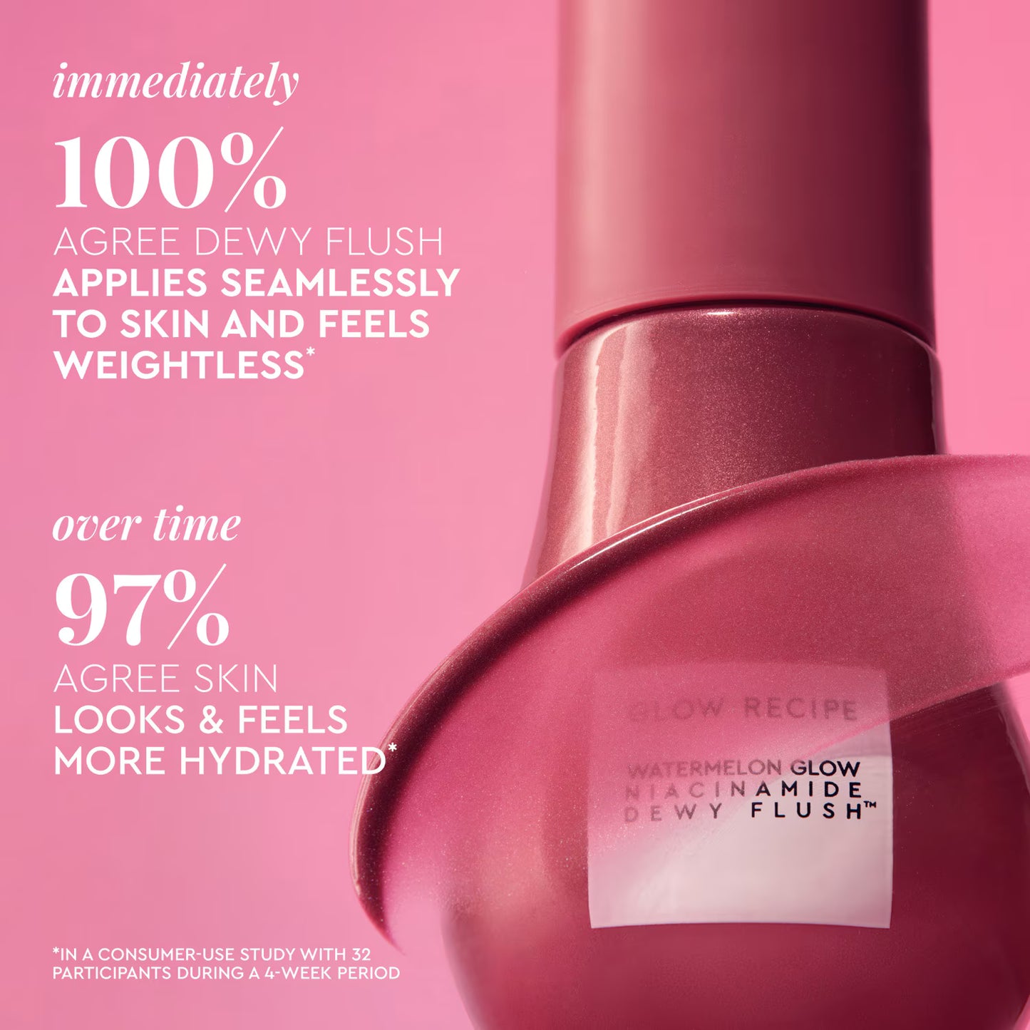 GLOW RECIPE watermelon glow niacinamide dewy flush brightening serum blush (suero con color para mejillas) 12ml