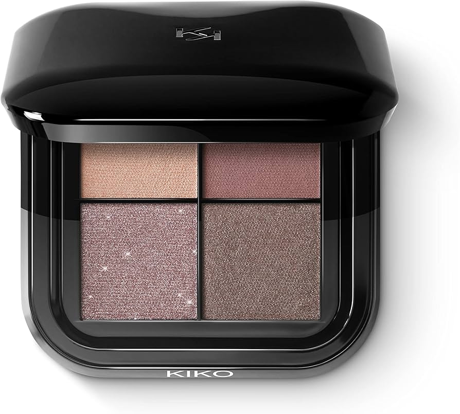 KIKO Milano Bright Quartet Eyeshadow Palette 02 | 4 Cooked Eyeshadow Palette - Pink Beauty