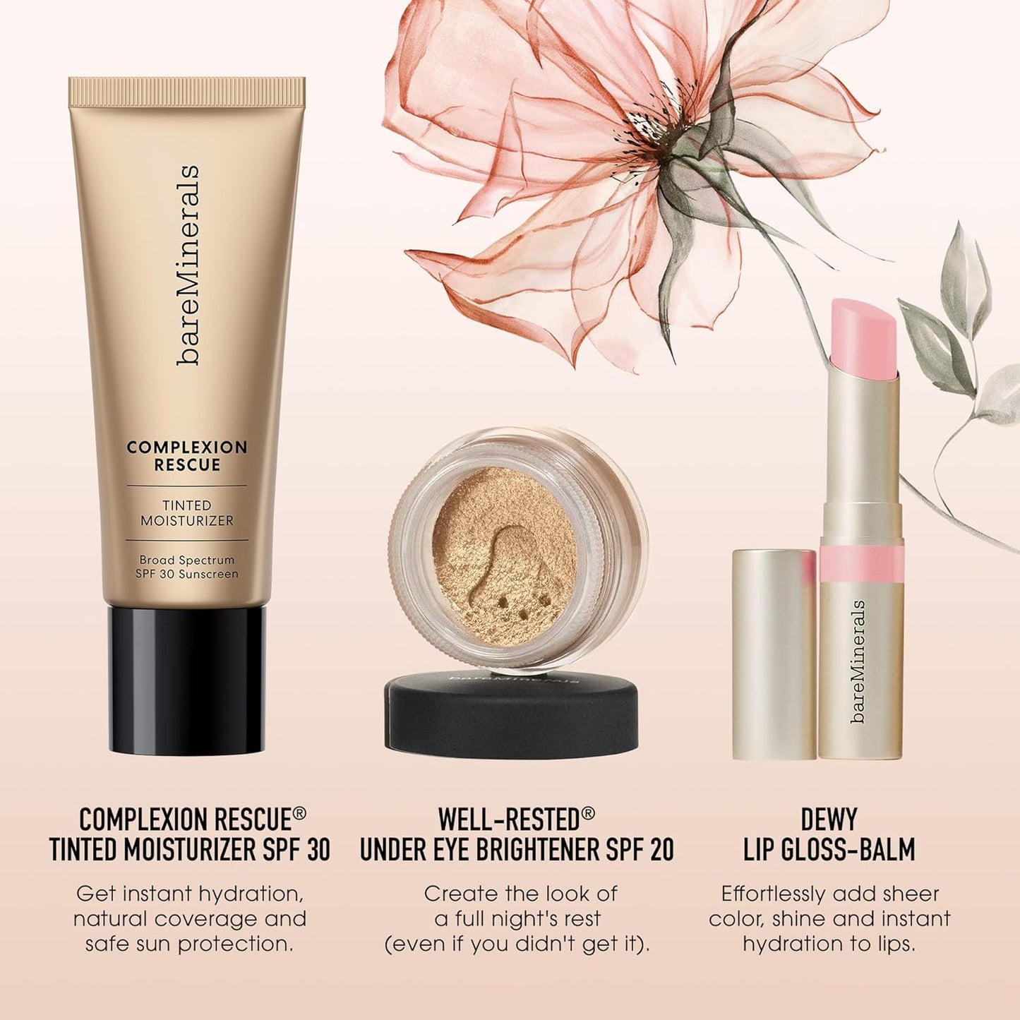 BareMinerals For moms on the Glow 3 piezas Beauty set