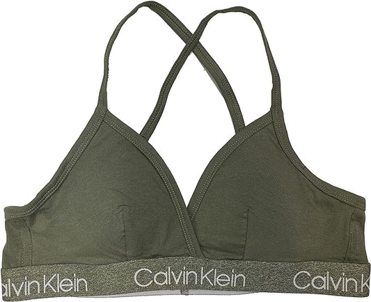 Calvin Klein Bralette con cuello en V y espalda cruzada - QP2397 - L