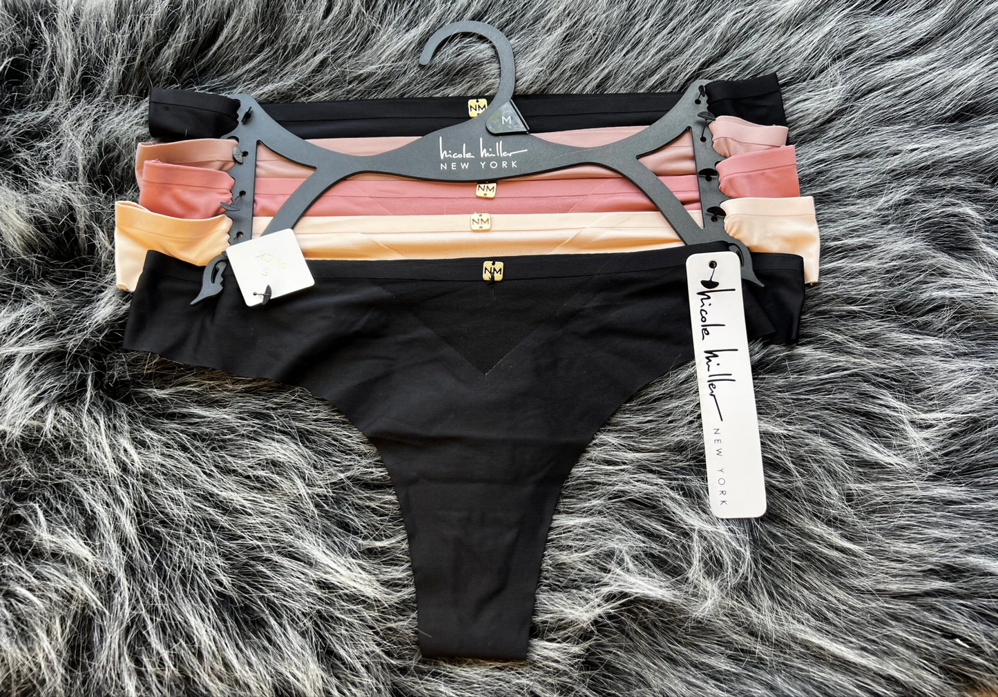 NICOLE MILLER SET DE 5 THONG (TANGAS) Talla M