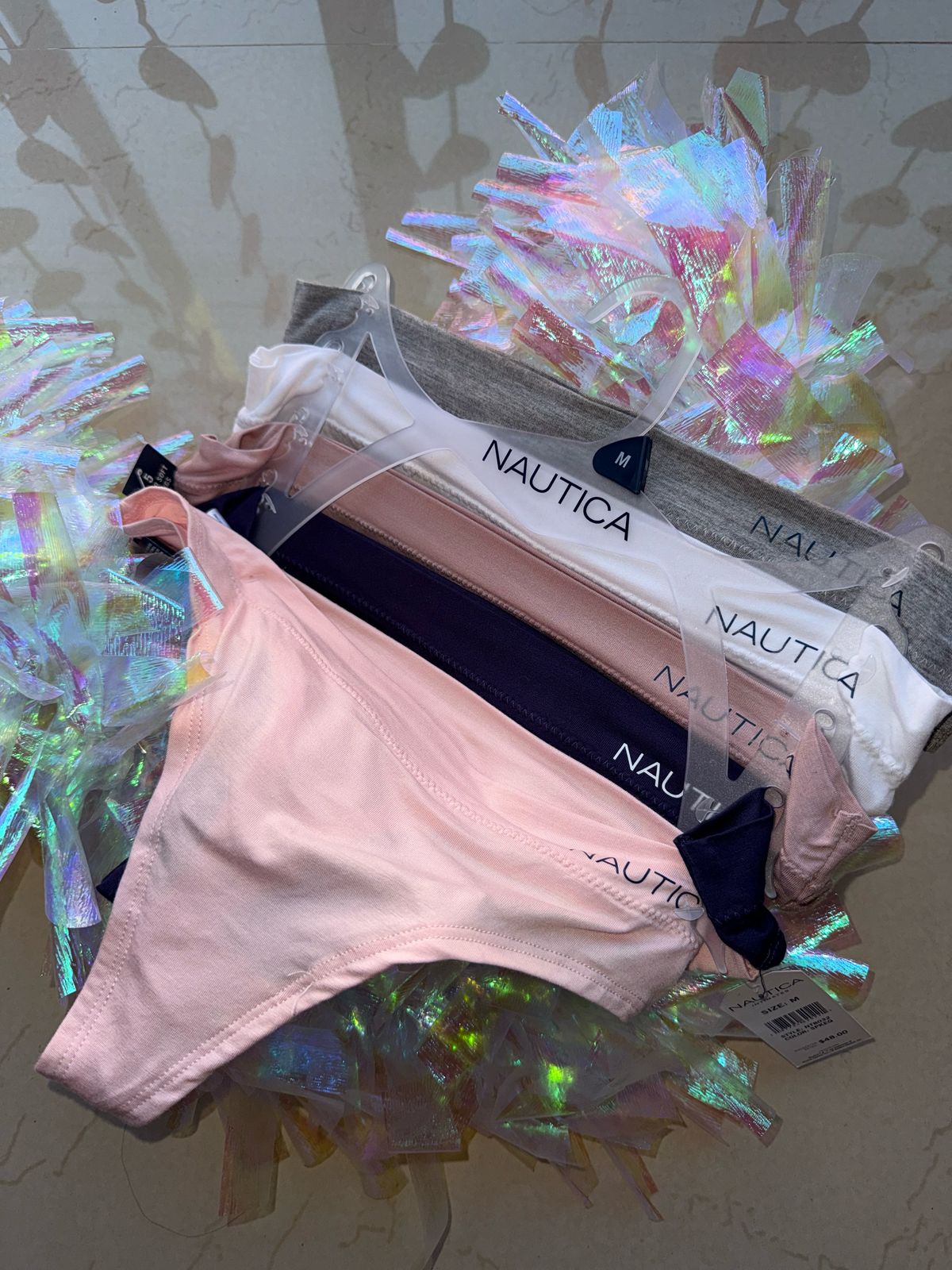 NAUTICA SET DE 5 THONG (TANGAS) Talla M - Pink Beauty