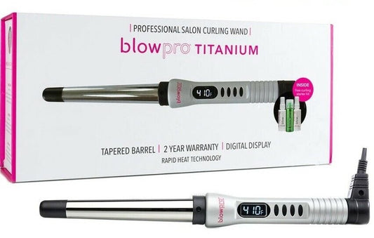 BLOWPRO - Tapered Digital Titanium Curling Wand