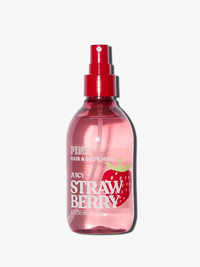 PINK HAIR &amp; BODY MIST “JUICY STRAWBERRY” 236 ml