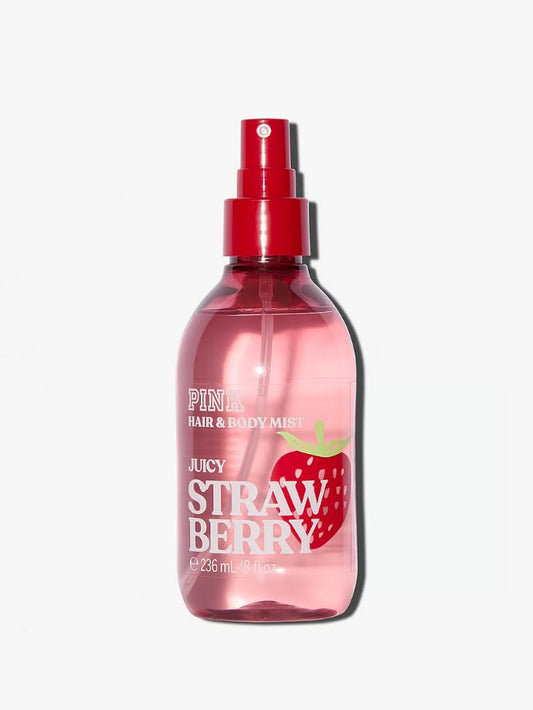 PINK HAIR &amp; BODY MIST “JUICY STRAWBERRY” 236 ml