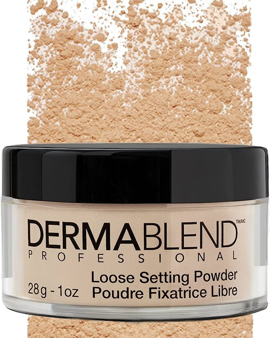 DERMABLEN PROFESIONAL Loose Setting Powder 1OZ TONO  3 COOL BEIGE