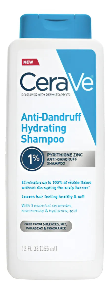 Cerave Hydrating Anti-dandruff Shampoo 12oz 355ml - Pink Beauty