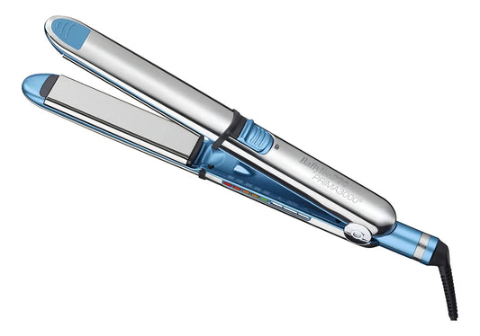 Plancha Babyliss Pro Prima 3300 Nano Titanium 465 °f Color Azúl 1 1/2 Dual Voltage
