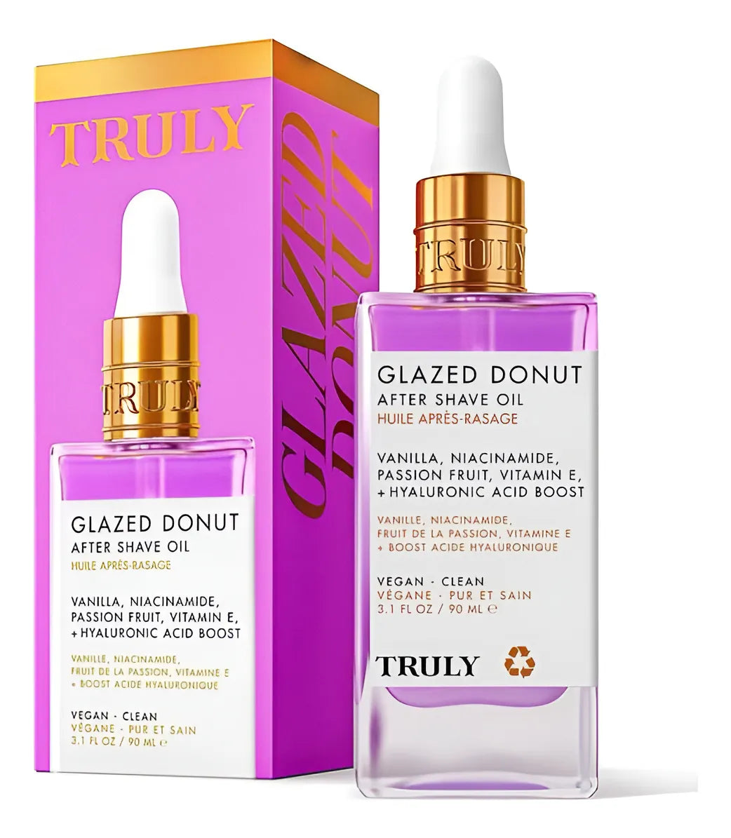 TRULY Glazed Donut: Aceite Post-Afeitado (suero hidratante) 90 ml - Pink Beauty