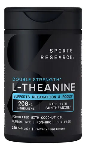 Sports Research L-Theanine Doble Potencia 150 Cápsulas