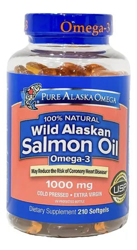 Omega -3 Pure Alaska 1000 Mg C/ 210 Cápsulas - Sin Sabor - Pink Beauty