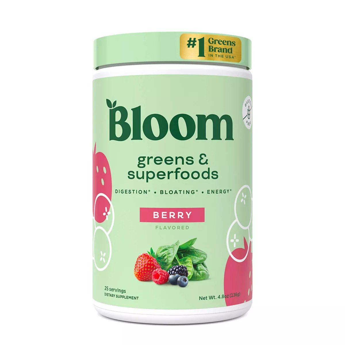 Bloom Greens & Superfood Berry 4.8oz