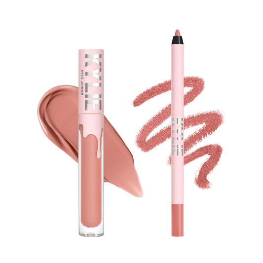 Kylie Jenner Lápiz Labial Líquido Mate De & Perfilador De Labios One Wish