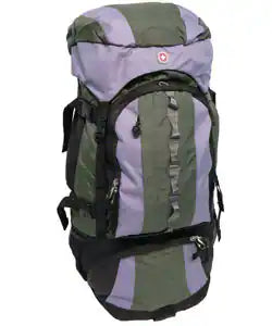 Swiss Mochila Camping 26" 12" x 9.5 Verde y Gris