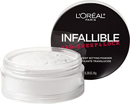 L'oreal Paris Maquillaje Infallible Pro-sweep & Lock Loose Matte Setting Face Powder, Translúcido