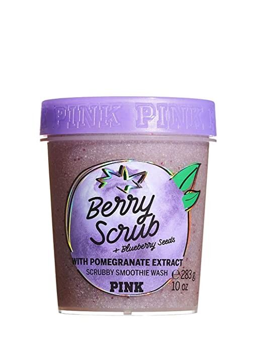 Pink Berry Scrub + Blueberry Seeds With Pomegranate Extract Scrubby Smoothie Wash