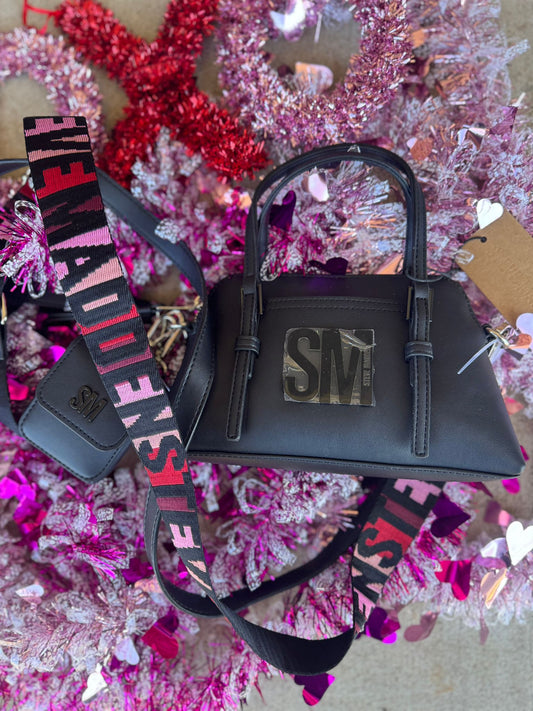 STEVE MADDEN BLACK CROSSBODY