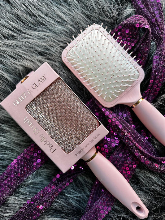 GLITZ &amp; GLAM PADDLE BRUSH ROSA
