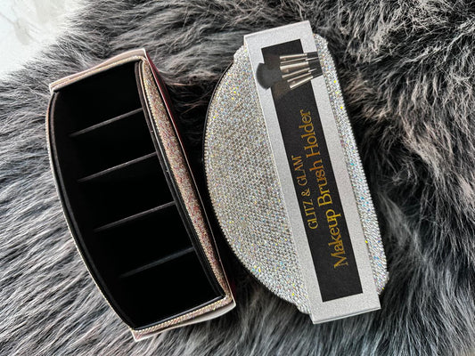 GLITZ &amp; GLAM MAKEUP BRUSH HOLDER BLANCO