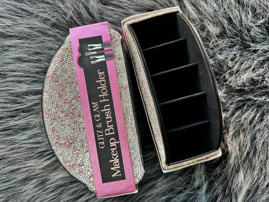GLITZ &amp; GLAM MAKEUP BRUSH HOLDER ROSA