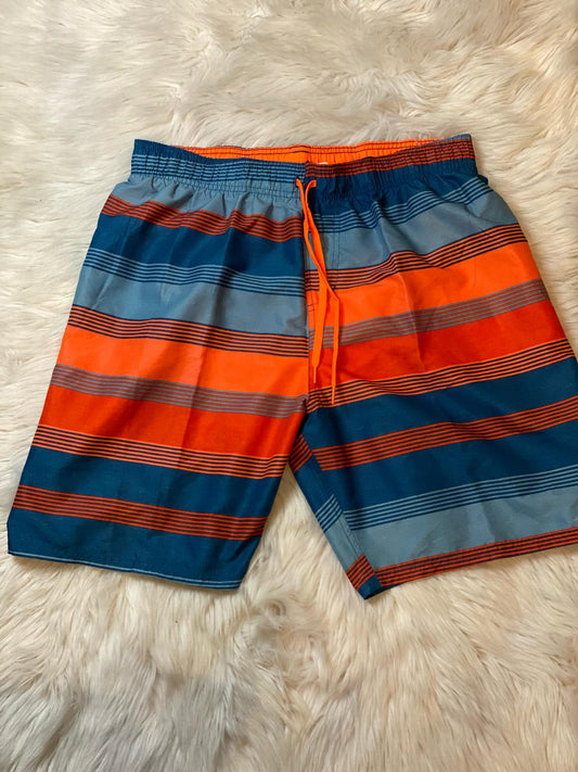 Nike Short p/Caballero Color "Orange/Blue" - Talla "XL"