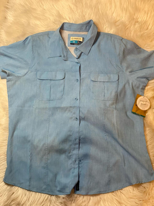 Magellan Blusa manga corta Color "Blue aster" - Talla "1X"