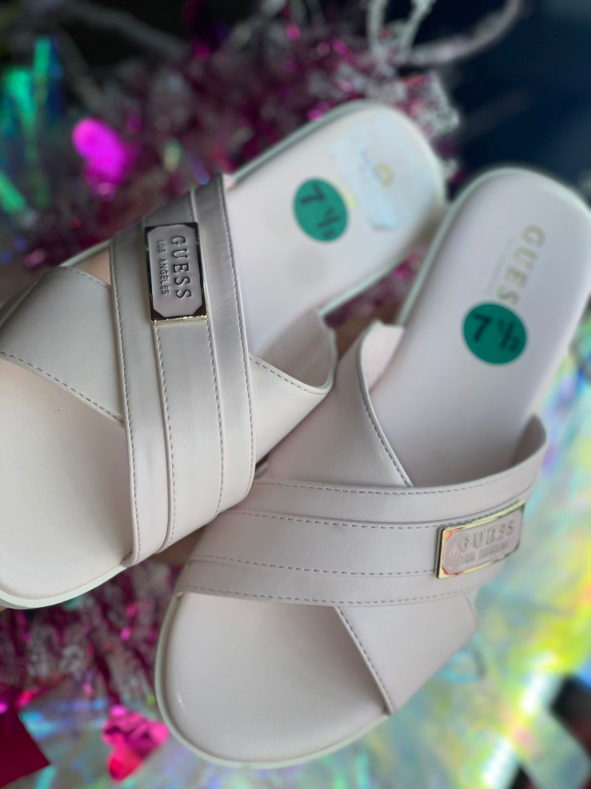 Guess Sandalias Color Rosa Talla 5.5 MX - Pink Beauty