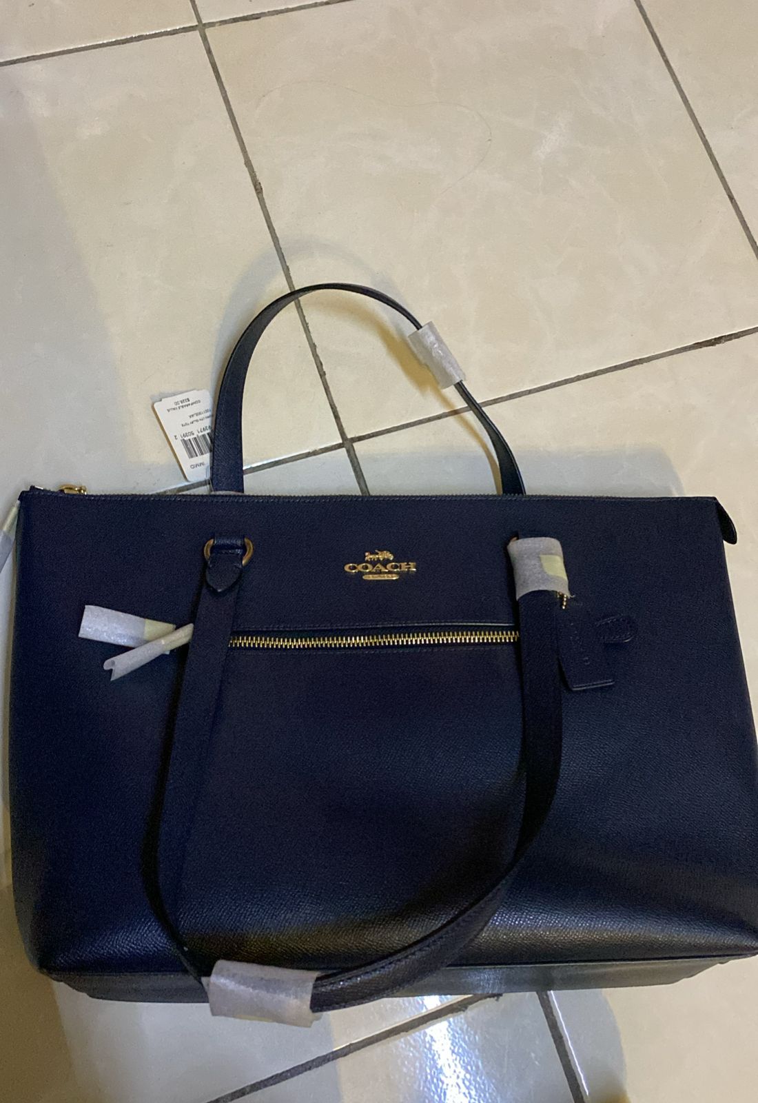 Coach Bolsa Negra Grande - Pink Beauty